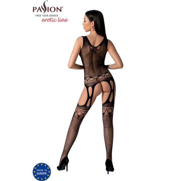 PASSION - BS099 BLACK BODYSTOCKING ONE SIZE 4